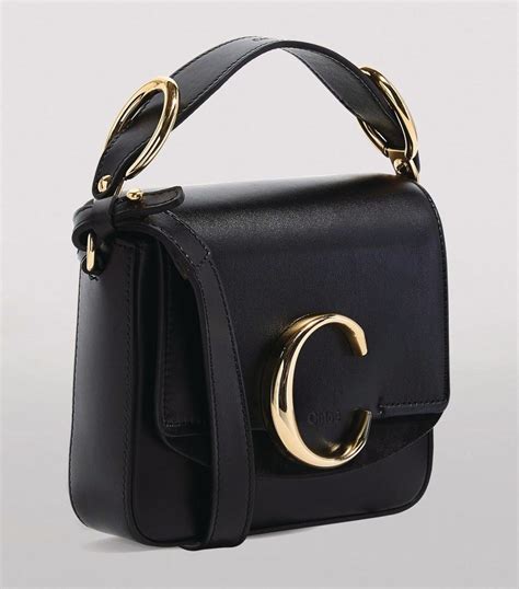 chloe c mini bag black|chloe small crossbody bag.